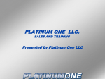 weekly webinar training presented by platinum one llc to refresh and