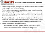 Biomarkers Working Group - Key Questions • Agreement to