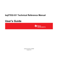 bq27532-G1 Technical Reference Manual