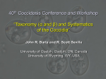 of coccidia - UNM Biology