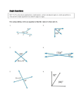 Angle Equations MCC7.G.5 Use facts about supplementary