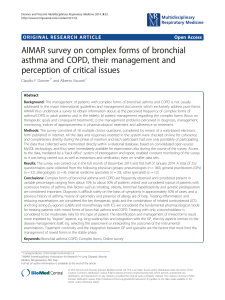 AIMAR survey on complex forms of bronchial asthma and COPD