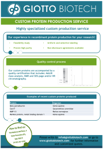 custom protein production service