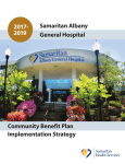 General Hospital Community Benefit Plan Samaritan Albany