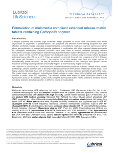Formulation of multimedia compliant extended release