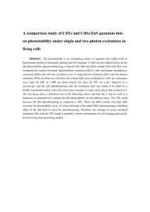 A comparison study of CdTe and CdSe/ZnS quantum dots on