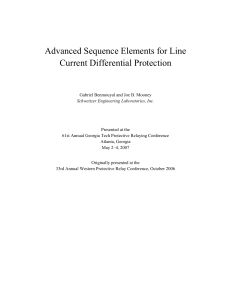Advanced Sequence Elements for Line Current Differential