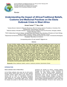 Understanding the Impact of AfricanTraditional Beliefs, Customs and
