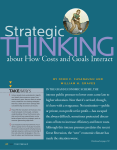 Strategic Thinking about How Costs and Goals Interact