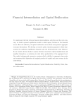 Financial Intermediation and Capital Reallocation