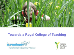 Towards a Royal College of Teaching