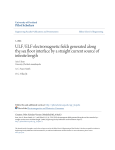 ULF/ELF electromagnetic fields generated along the