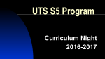 UTS S5 Program - University of Toronto Schools