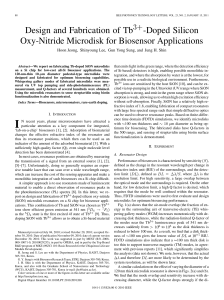 Design and Fabrication of Tb -Doped Silicon Oxy