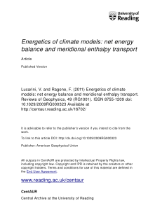 energetics of climate models: net energy