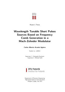 Wavelength Tunable Short Pulses Sources Based on