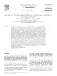 Implications of methodological differences in digital
