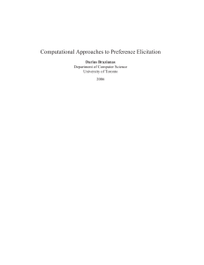 Computational Approaches to Preference Elicitation