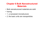 Chapter 6 Bulk Nanostructured Materials