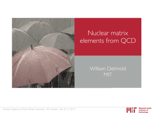 Nuclear matrix elements from QCD