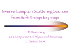 Inverse Compton Scattering Sources from Soft X-rays to γ-rays