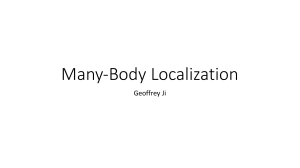 Many-Body Localization