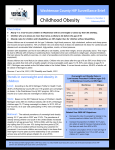 Childhood Obesity - Washtenaw County, Michigan