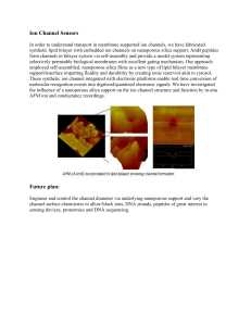 Ion Channel Sensors