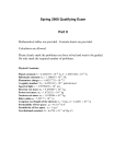 Spring 2008 Qualifying Exam