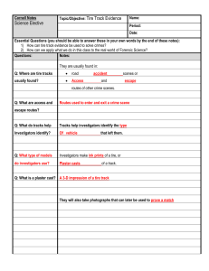 Tire Track Cornell Notes (Complete)