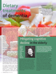 Dietary treatments of dementia