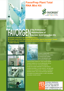 FavorPrep Plant Total RNA Mini Kit
