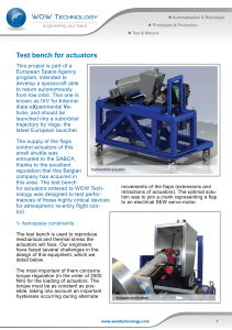 Test bench for actuators