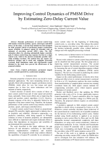 Improving Control Dynamics of PMSM Drive by Estimating Zero