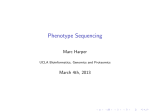 Phenotype Sequencing - Bioinformatics Research Group