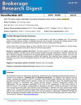 NovoNordisk A/S (NVO – NYSE) $38.30 Note: This report contains