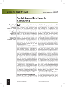 Social-Sensed Multimedia Computing Visions and Views