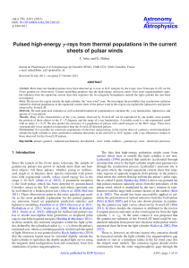 Pulsed high-energy γ-rays from thermal populations in the current