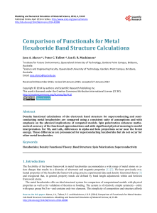 Comparison of Functionals for Metal Hexaboride Band Structure