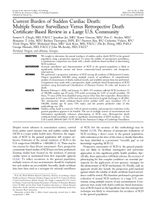 Current burden of sudden cardiac death: Multiple source