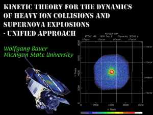 New Approach to Supernova Simulations - GSI
