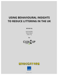 using behavioural insights to reduce littering in the uk
