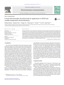 A novel thermocouple microelectrode for applications in SECM and