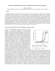 2007: Structural Adsorption Studies on Water Molecules and Ions in