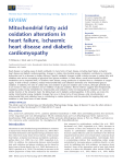Mitochondrial fatty acid oxidation alterations in heart failure