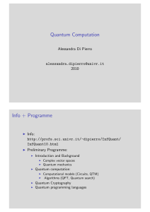 Quantum Computation