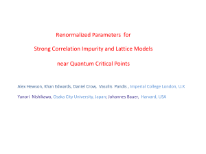 Renormalized Parameters for Strong Correlation Impurity and