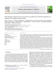 Fiber Bragg Grating sensors to measure the coefficient of