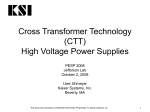 KSI`s Cross Insulated Core Transformer Technology