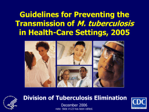 New 2005 Infection Control Guidelines